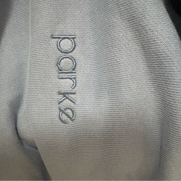 parke blue embroidered hoodie sweatshirt - Picture 4 of 4